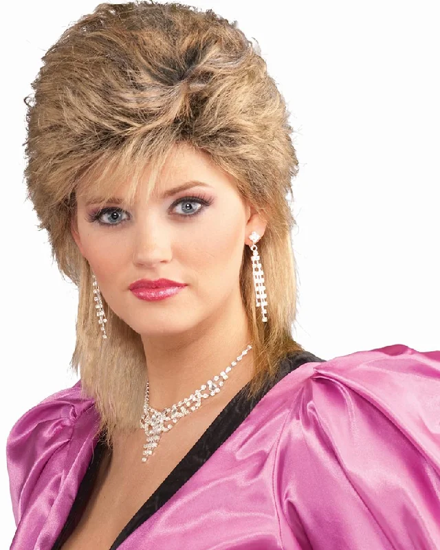 Wig for vivid shine-1980s Blonde Salon Wig