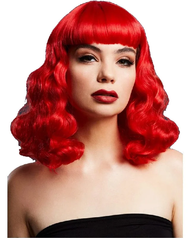 Wig for vivid flair-40s Deluxe Fever Bettie Short Red Wig