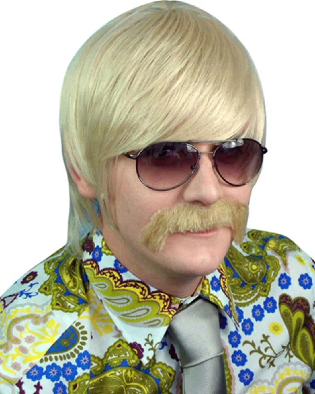 Wig for vivid flair-70s Mod Guy Blonde Wig