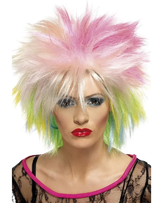 Wig for luxe texture-80s Attitude Short Multicoloured Wig