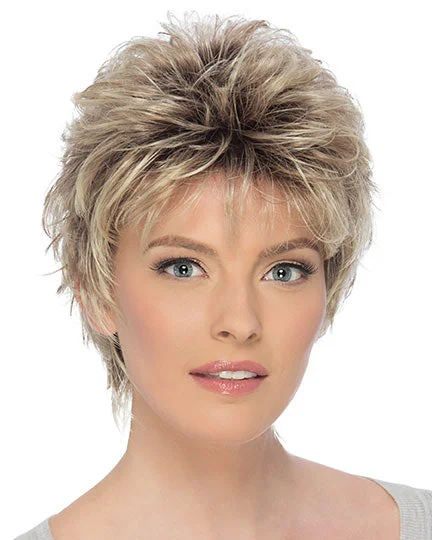 Medium wavy wig with soft flair-Christa