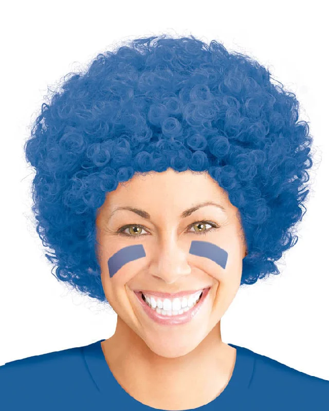 Short black wig with vivid texture-Curly Blue Wig