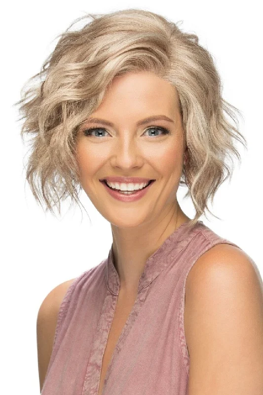 Short black wig with plush texture-Estetica Wigs - Wynter