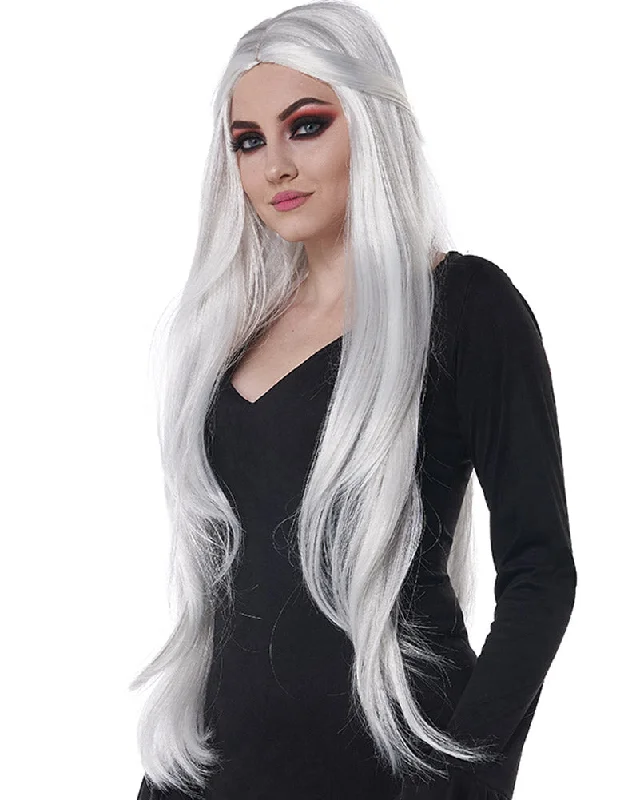 Wig for funky flair-Extra Long White Cosplay Wig