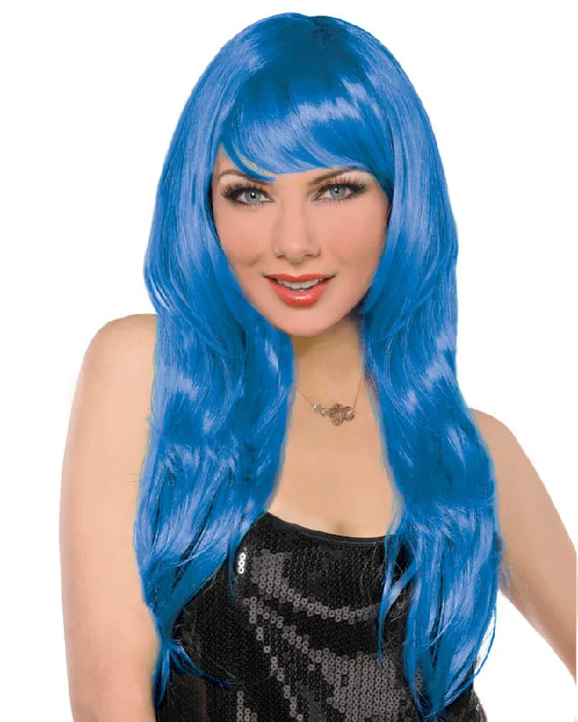 Wig for vivid texture-Glamorous Blue Wig