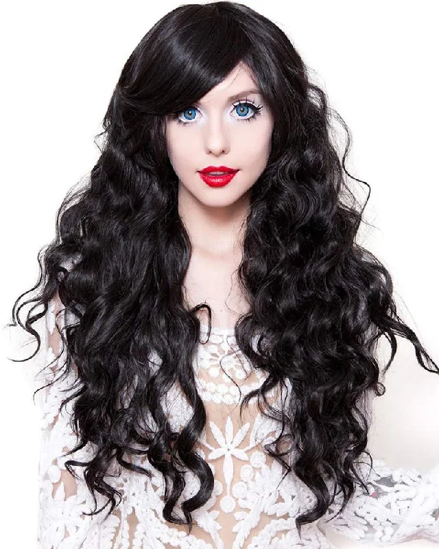 Wig for lush texture-Gypsy Kiss Black Premium Wig