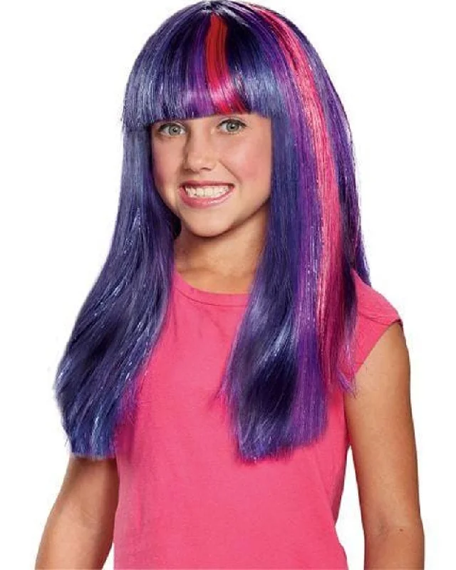 Wig for playful flair-My Little Pony Twilight Sparkle Child Wig