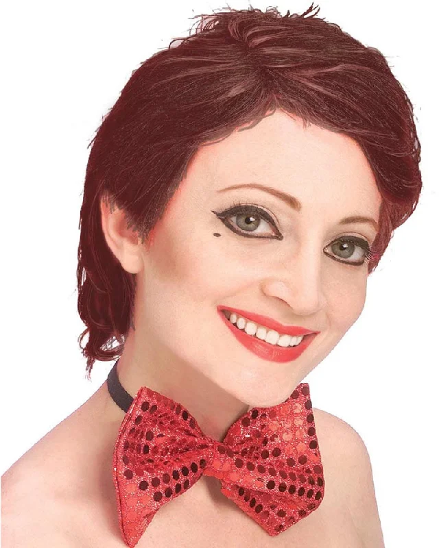 Short blonde wig with plush texture-Rocky Horror Columbia Brown Wig