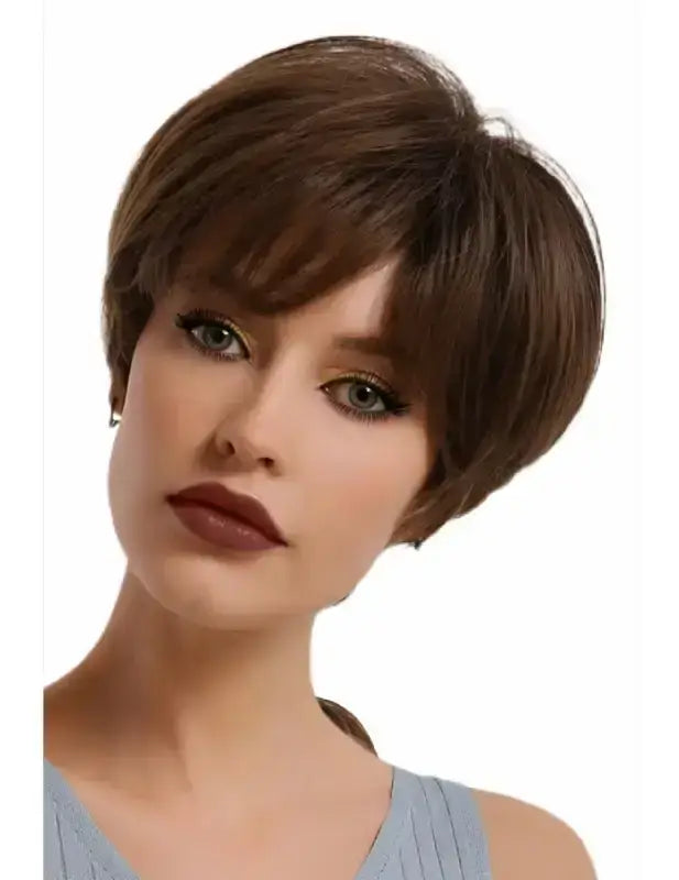 Synthetic wigs with lush waves-Chloe | Short Bob Wig with Bangs - Classic Synthetic Wig