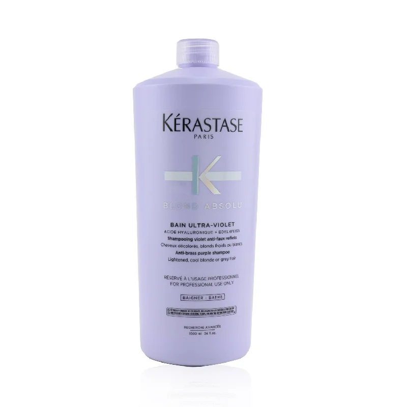 Kerastase Blond Absolu Bain Ultra-Violet Anti-Brass Purple Shampoo (Lightened, Cool Blonde or Grey Hair)  1000ml/34oz