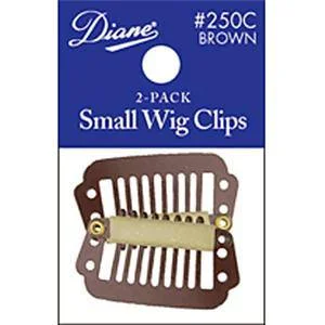 DIANE WIG CLIPS-SMALL BROWN 2-PACK