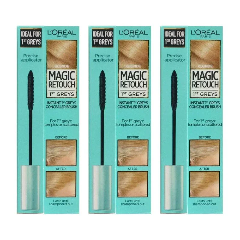 Curl boosting balm-3x L'Oreal Magic Retouch Precision Instant Grey Concealer Brush Blonde 8ml