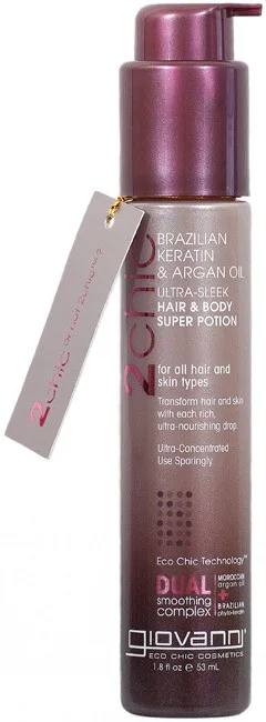 Hair care products with banana-Giovanni 2Chic Ultra-Sleek Hair and Body Super Potion 1.8 oz