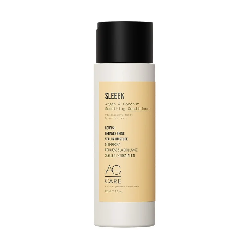 Hair care for scalp microbiome-AG Care Sleeek Argan & Coconut Smoothing Conditioner 237ml