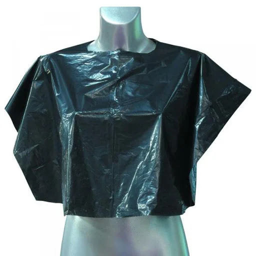 Luxe conditioner-Agenda Disposable Shoulder Capes Pk 100 Black