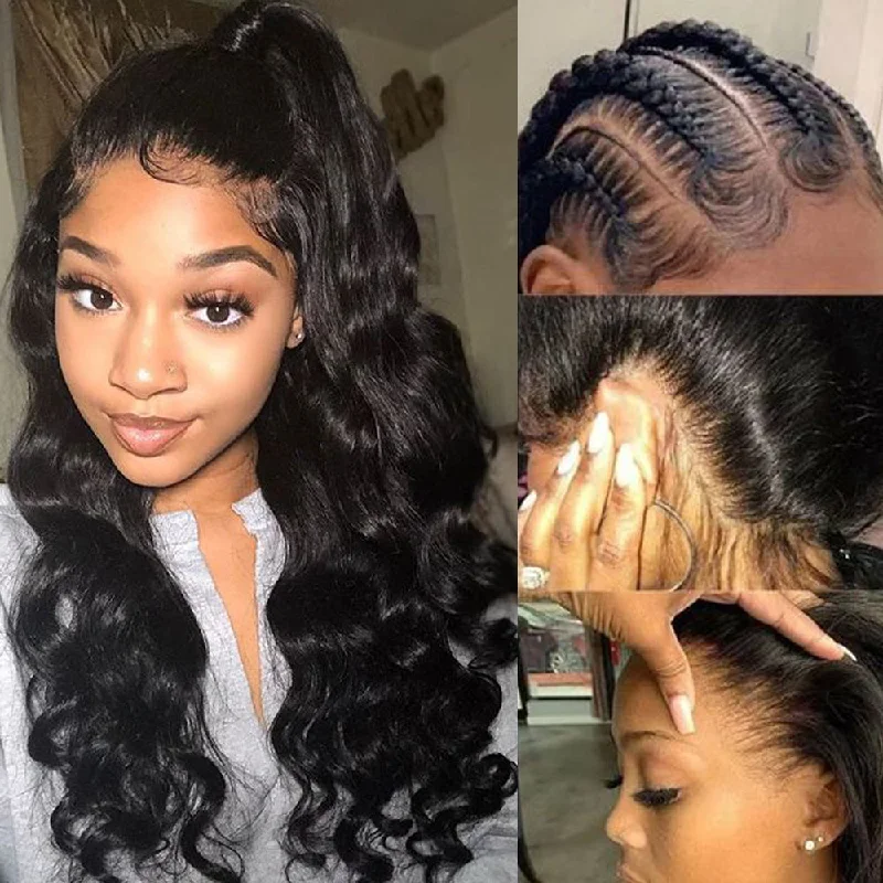 real person hair ring zebra pattern-Affordable Loose Deep Wave Hairstyles Full Lace Wig Human Hair-Amanda Hair