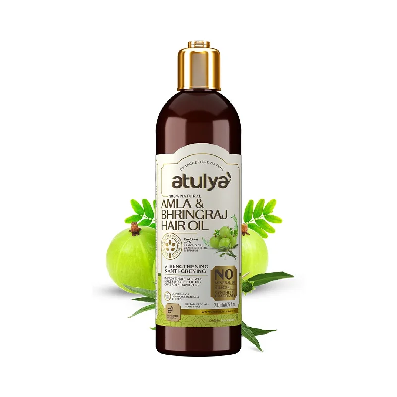 Hair care for pool water damage-atulya Amla & Bhringraj Hair Oil - 200ml