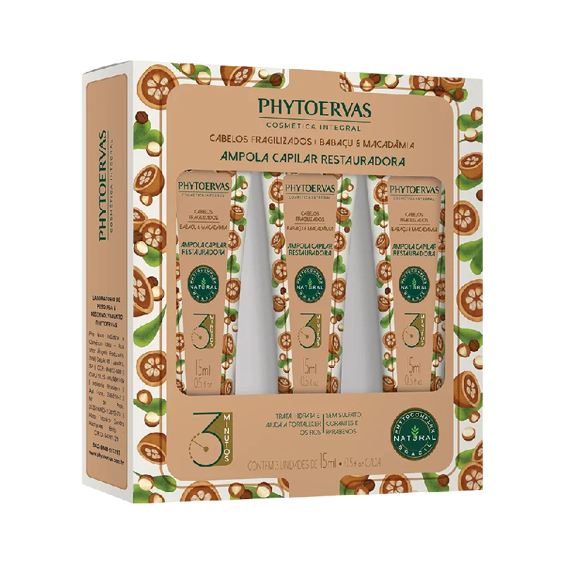 Phytoervas Babaçu Fragile Hair Ampoule and Macadamia 3 / 15ml