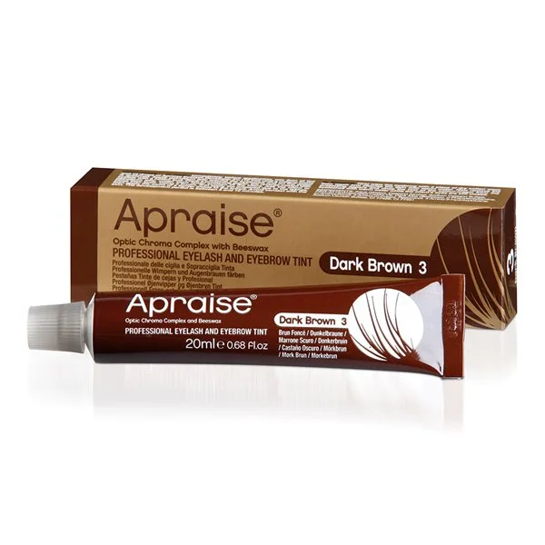 Apraise Dark Brown Eyelash & Eyebrow Tint - No.3 20ml