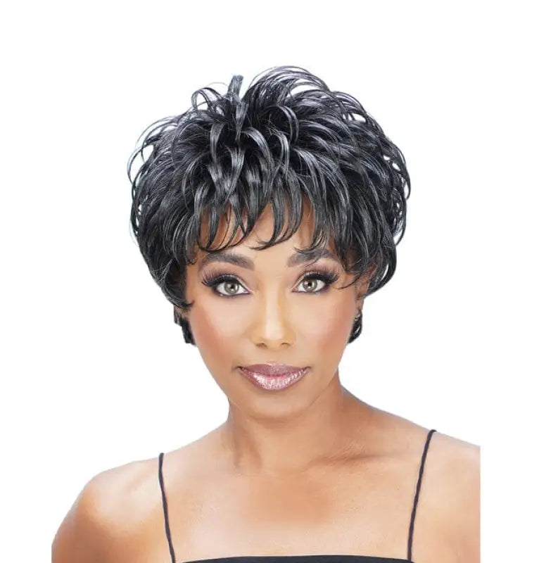 Synthetic wigs for luxe texture-ATHENA 202 | SYNTHETIC FULL CAP WIG SHORT SPIKES