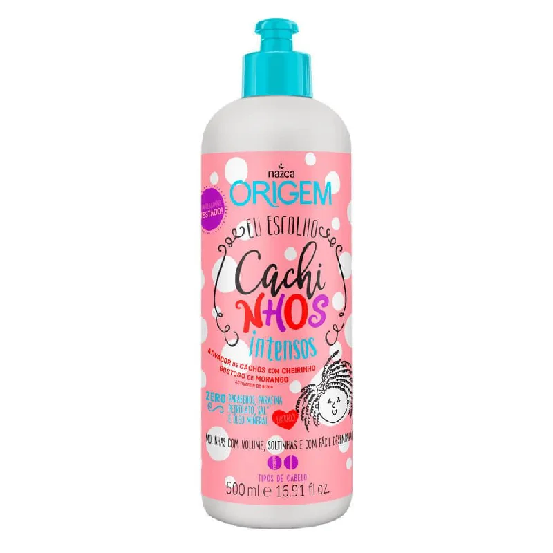 Wig conditioner-Origem Curly Hair Kids Treatment Intense Curls Activator Finisher 500ml - Nazca