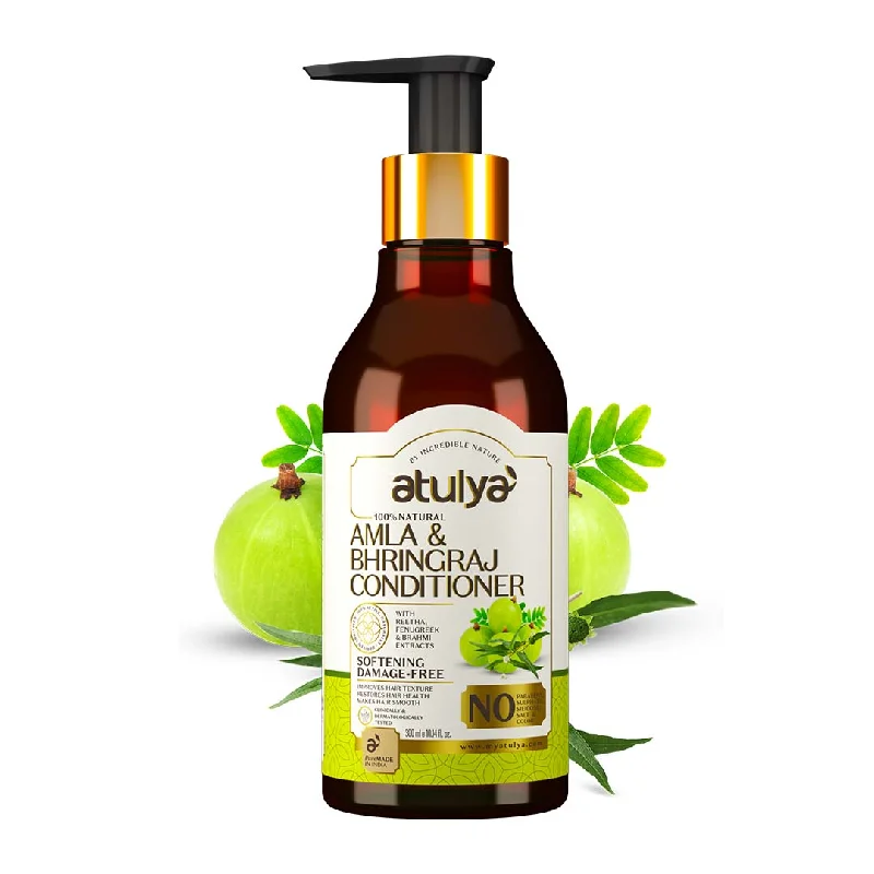 Hair care tips for scalp refresh-atulya Amla & Bhringraj Conditioner - 300ml (Buy Any3 Products & Save Rs.300 Use code : RS300)