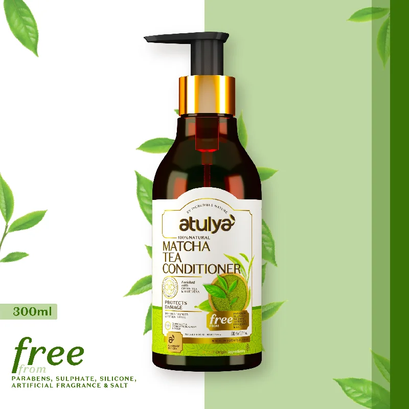 Hair care routine for remote workers-atulya Matcha Tea Conditioner (Buy 5 Products & Get Rs.500 Off)