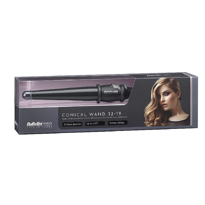 Repairing lotion-Babyliss Pro 32mm-19mm Conical Wand Black (New And Improved)