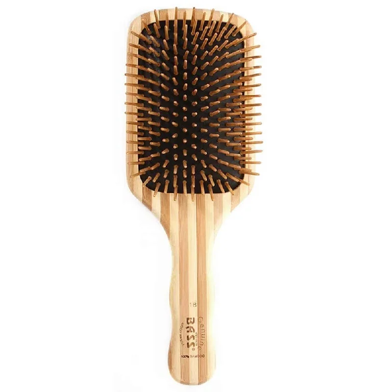 Frizz soothing cream-Bass Bamboo large hair brush square