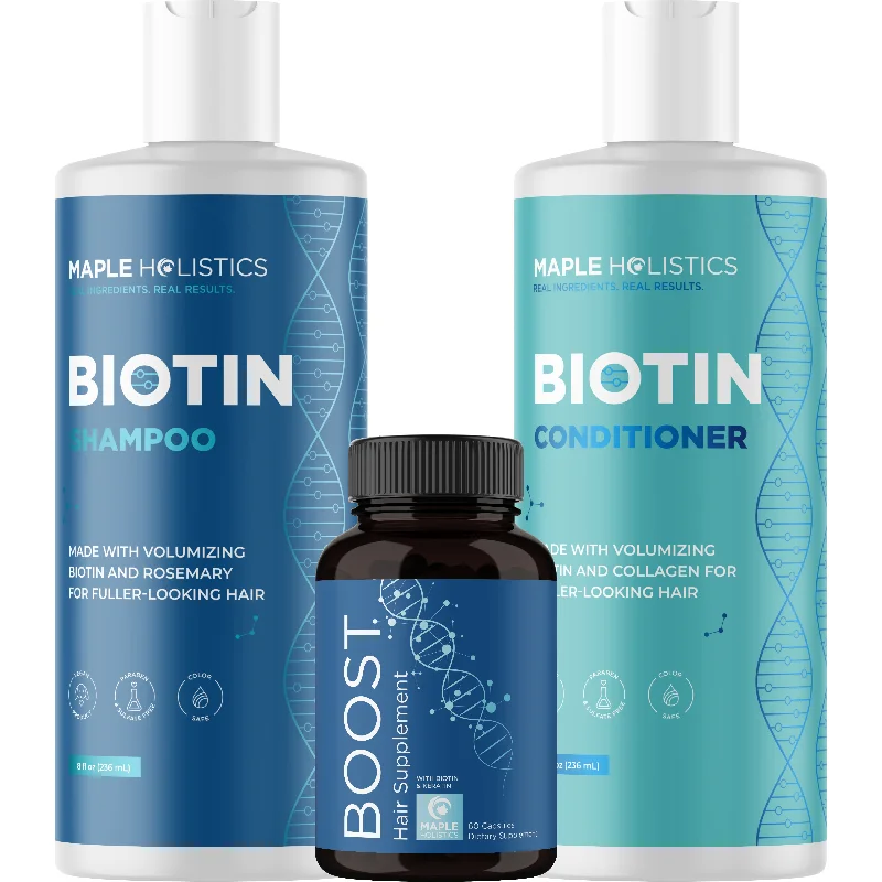 Hair care tips for foggy days-Biotin Bundle