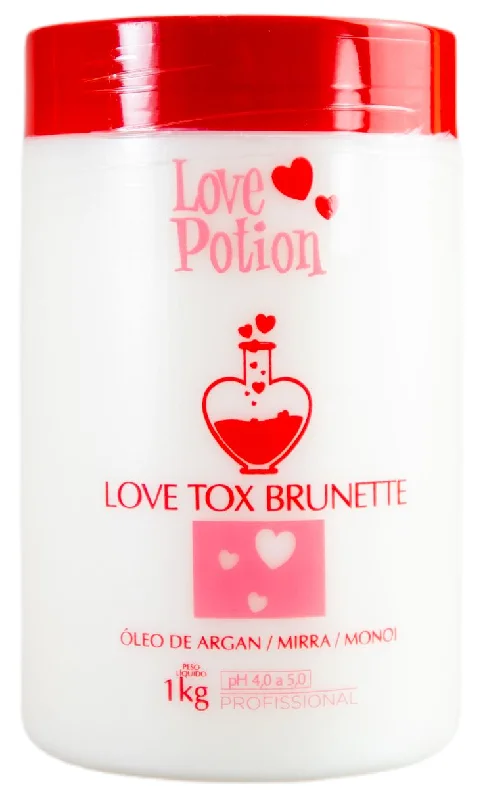 How to restore hair softness-Volume Reducer Treatment Love Tox Brunette Hair Mask Deep Hair Mask 1Kg - Love Potion