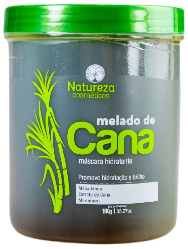 How to soften stiff hair-Sugarcane Molasses Hydrating Melado de Cana Treatment Hair Mask 1Kg - Natureza