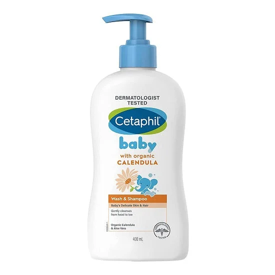 Cetaphil Baby Wash & Shampoo with Organic Calendula, 400ml