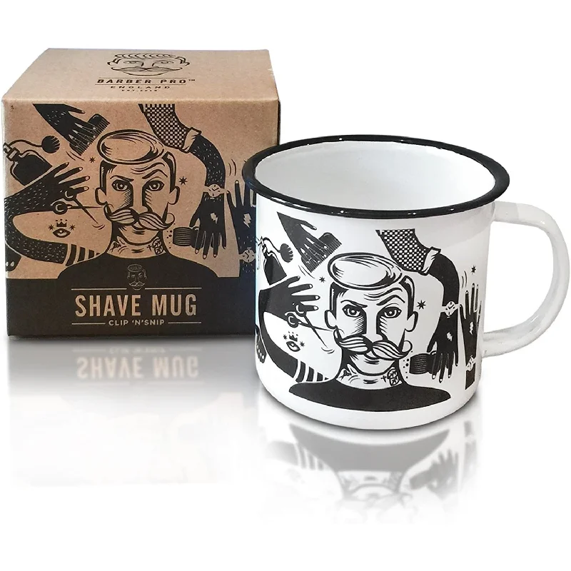 Barber Pro Shave Mug - Clip 'N' Snip