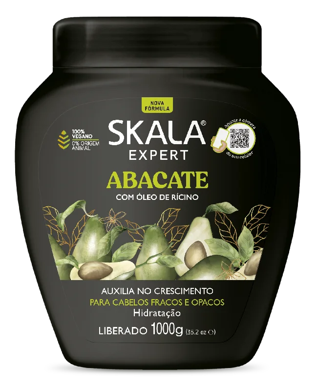 Best hair care for delicate ends-Creme De Tratamento Bomba De Vitaminas Abacate / Treatment Cream Pump Avocado Vitamins Treatment Cream - Skala