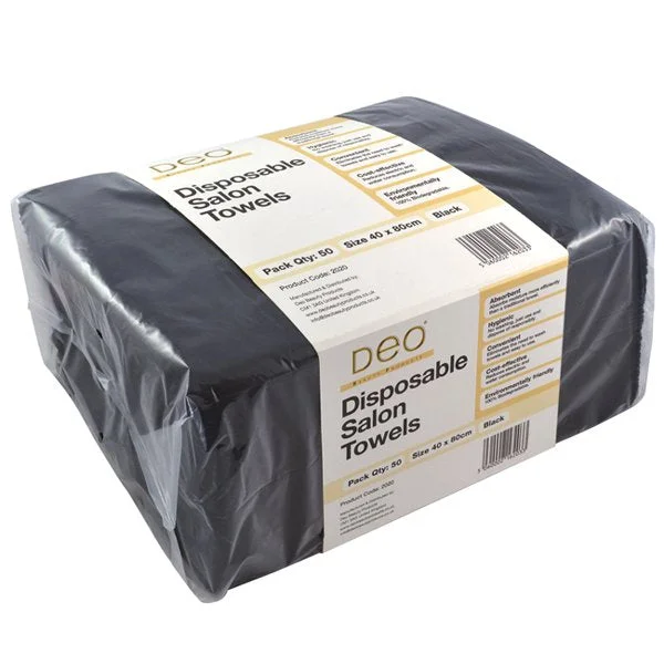 Rich conditioner-Deo Disposable Towels Black , 50 Towels