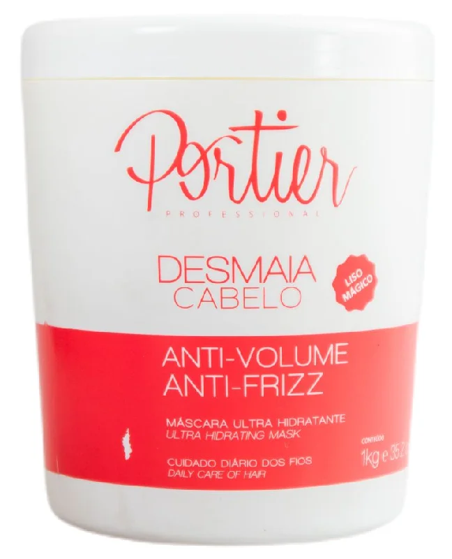 Hair care routine for hair shedding-Professional Hair Faints Desmaia Ultra Hydrating Anti Frizz Mask 1Kg - Portier