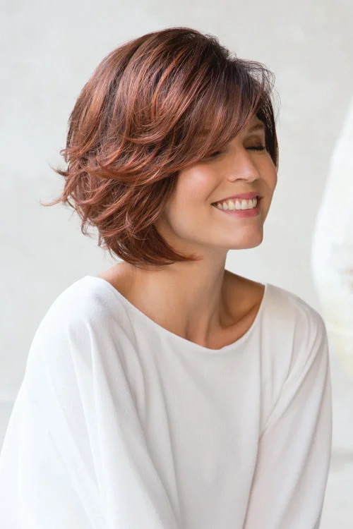 Synthetic wigs with lush waves-Dolce Synthetic Wig by Noriko | Short, Wavy | Basic Cap