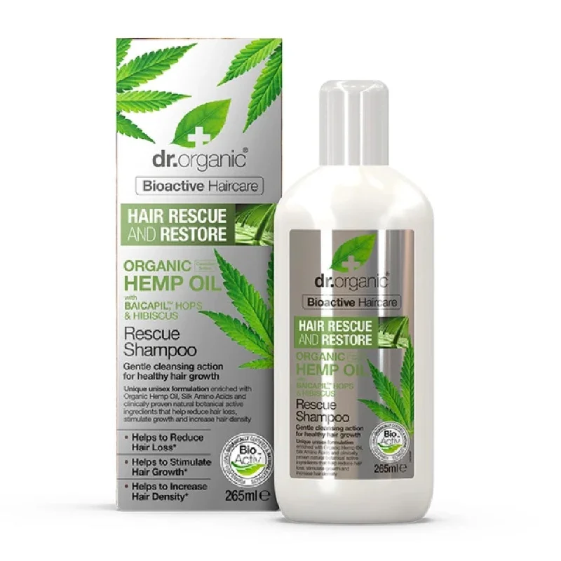 DR ORGANIC Hemp Oil Rescue & Restore Shampoo 265ml