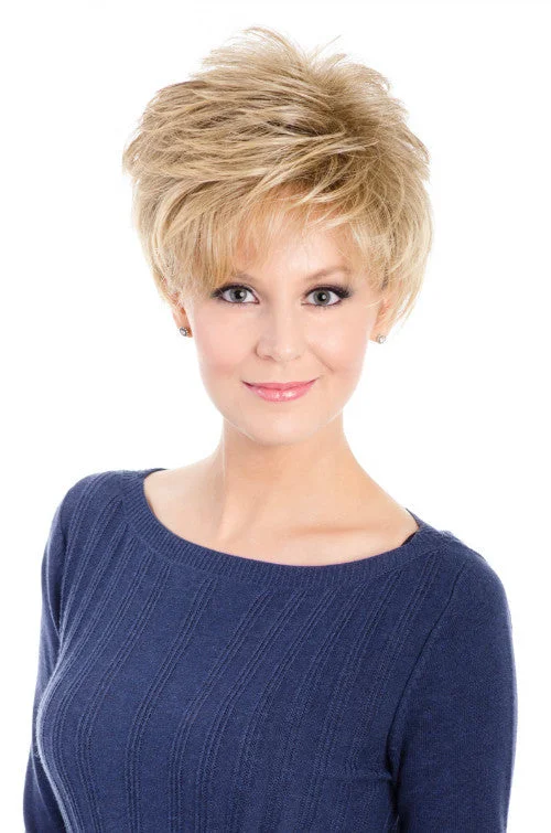 Synthetic wigs with mild waves-Enhancer Synthetic Topper by Tony of Beverly - Clearance | Short, Straight