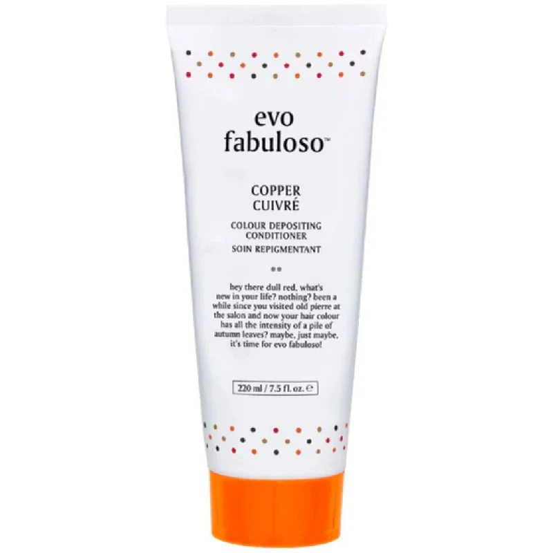 Citrus oils for hair care-Evo Fabuloso Copper Colour Depositing Conditioner 220ml