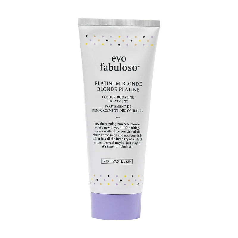 Natural hair care for hot climates-Evo Fabuloso Platinum Blonde Colour Boosting Treatment 220ml