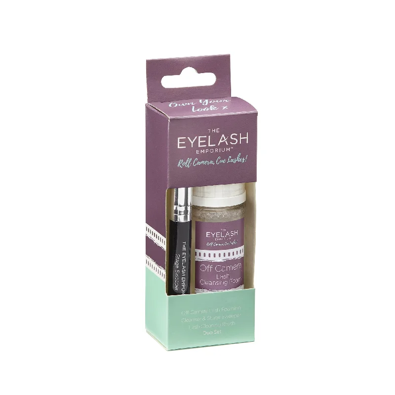 Polished glaze-The Eyelash Emporium Lash Cleansing Duo Set (Cleanser & Brush)