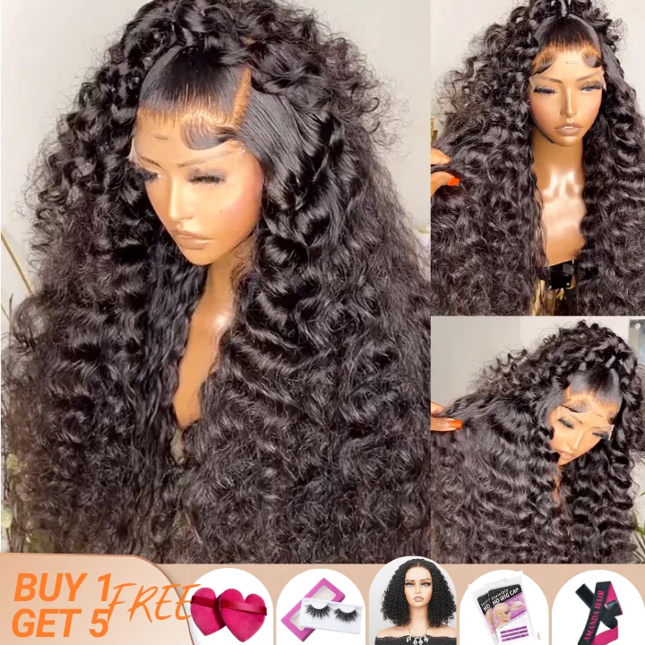 real person hair ring festival band-Flash Sale: $0 get The Bob Wig Glueless Loose Wave Wigs Virgin Human Hair 13x4 Transparent HD Lace Front Wig Pre Plucked Hairline - Amanda Hair