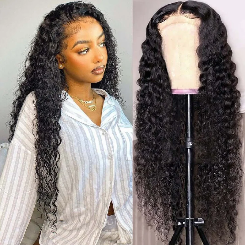 real person hair ring veterans band-FLASH SALE $99 : Melted HD Lace Deep Wave Wigs Human Hair 4*4 Lace Closure Wig - Amanda Hair