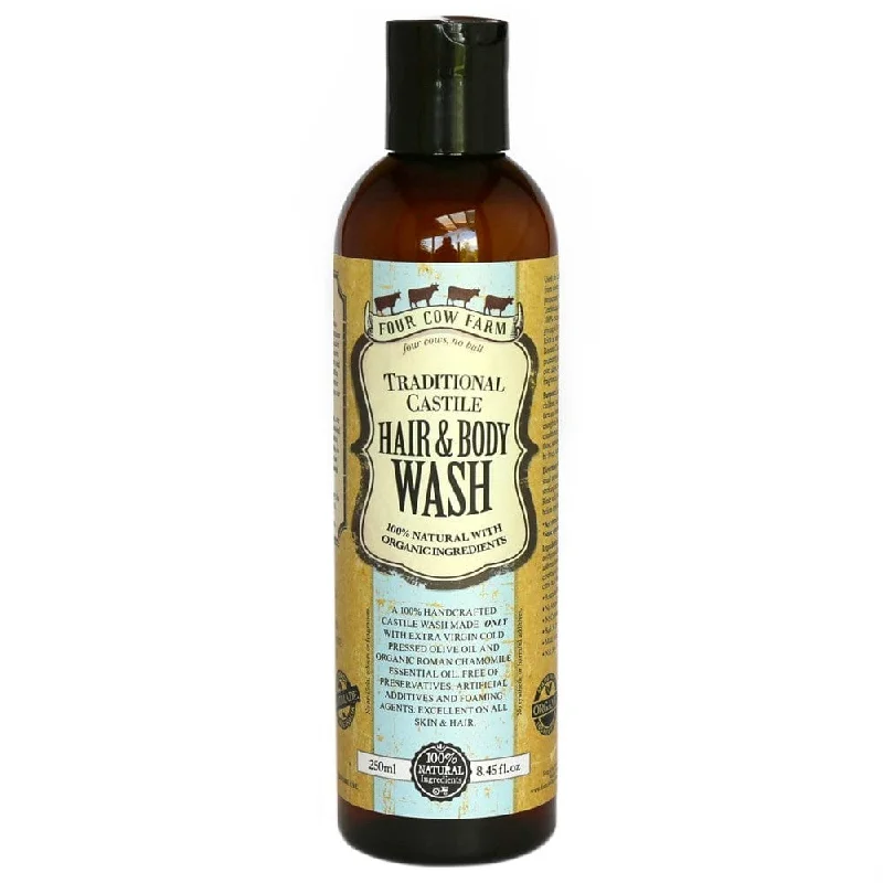 Four Cow Farm Traditional Castile Hair & Body Wash 250ml