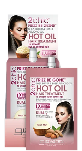 Hair care tips for scalp refresh-Giovanni 2Chic Frizz Be Gone Hot Oil Treatment Packet 1.75 oz