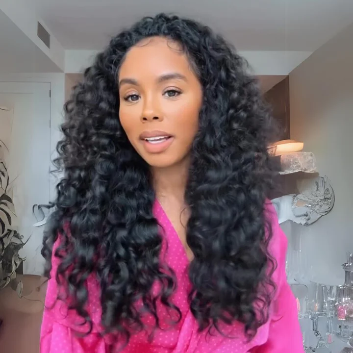 real person hair ring may band-Glueless Deep Wave Lace Wig with Natural Hairline Mini Knots  Human Hair Clear Transparent Lace Front/Closure Wig - Amanda Hair