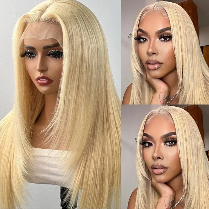 real person hair ring fairy tale-Glueless Layered Haircut Lace Closure Straight Wigs Silky Human Hair Wigs Throw On & Go Workout Wigs