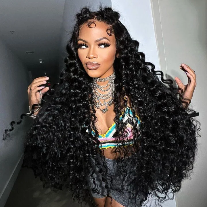 real person hair ring ultra-thin-Glueless Loose Wave Wigs Virgin Human Hair 6*4/13*4 Transparent HD Lace Front Wig Pre Plucked Hairline - Amanda Hair